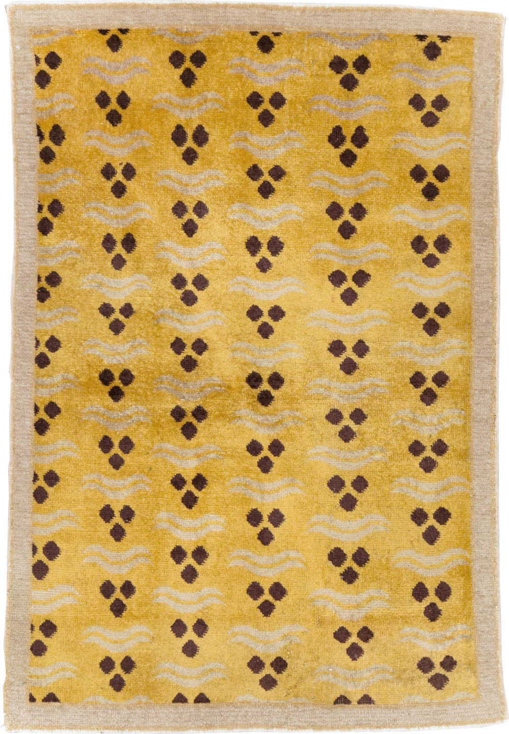 Vintage Turkish Anatolian Deco Rug, No.15237 - Gsblank