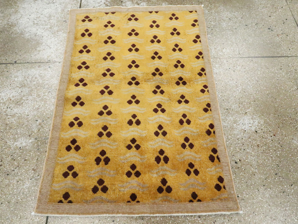 Vintage Turkish Anatolian Deco Rug, No.15237 - Gsblank