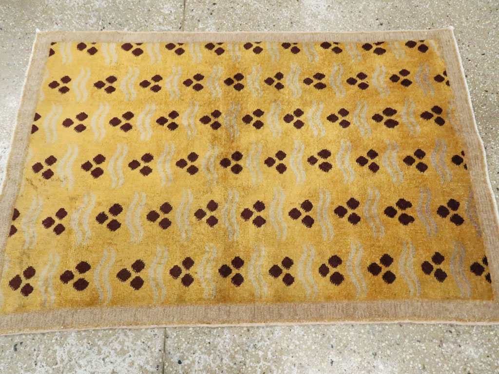 Vintage Turkish Anatolian Deco Rug, No.15237 - Gsblank