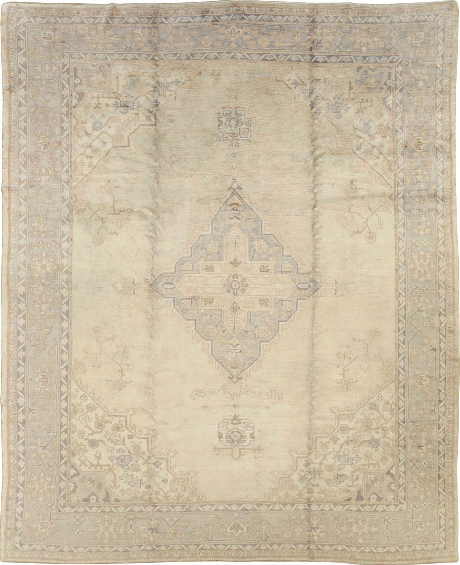 Antique Turkish Oushak Carpet, No.15253 - Gsblank