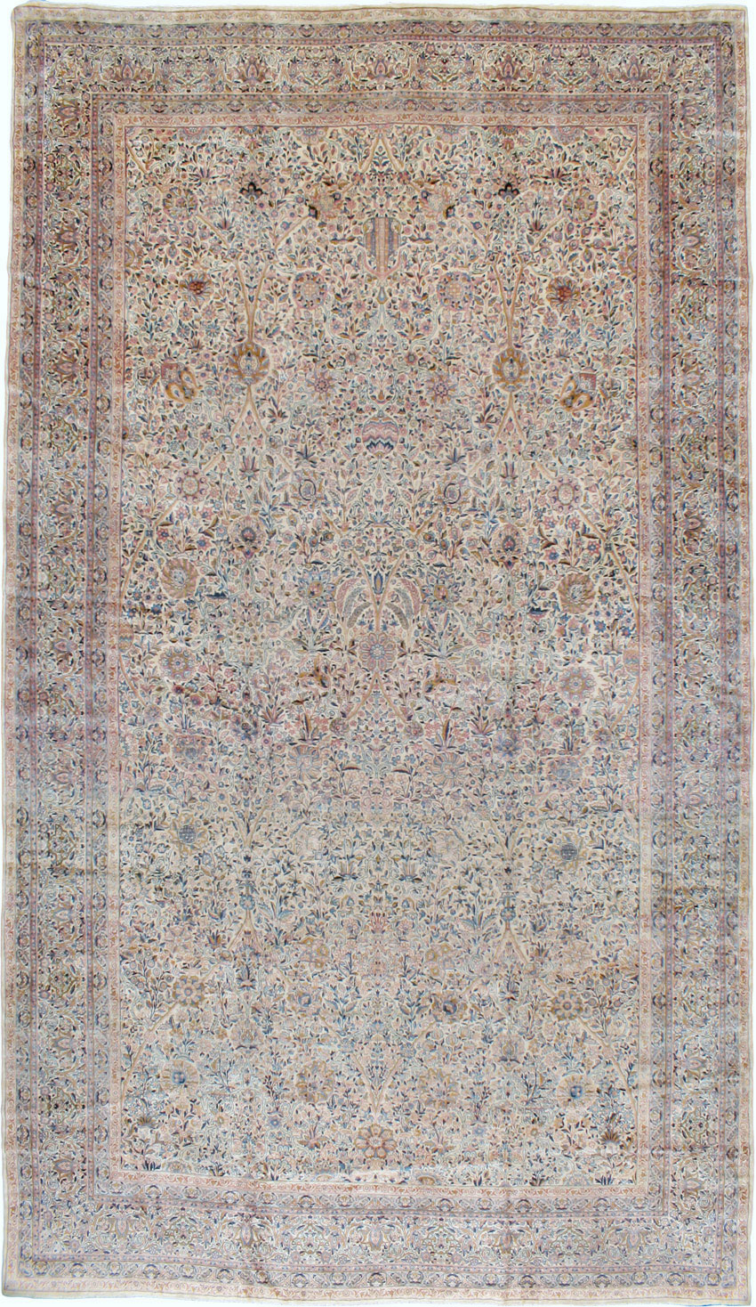 Antique Persian Lavar Kerman Carpet, No.15268 - Gsblank