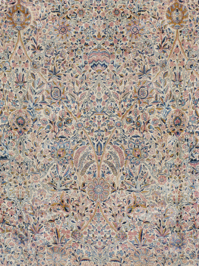 Antique Persian Lavar Kerman Carpet, No.15268 - Gsblank