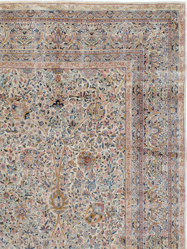Antique Persian Lavar Kerman Carpet, No.15268 - Gsblank