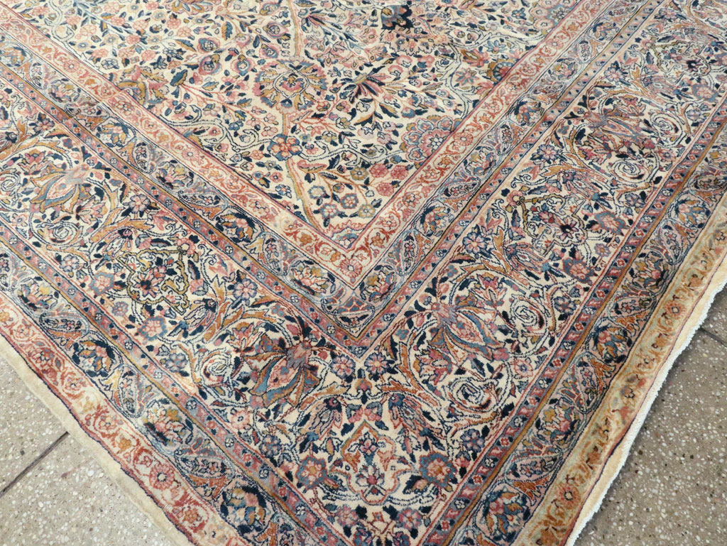 Antique Persian Lavar Kerman Carpet, No.15268 - Gsblank