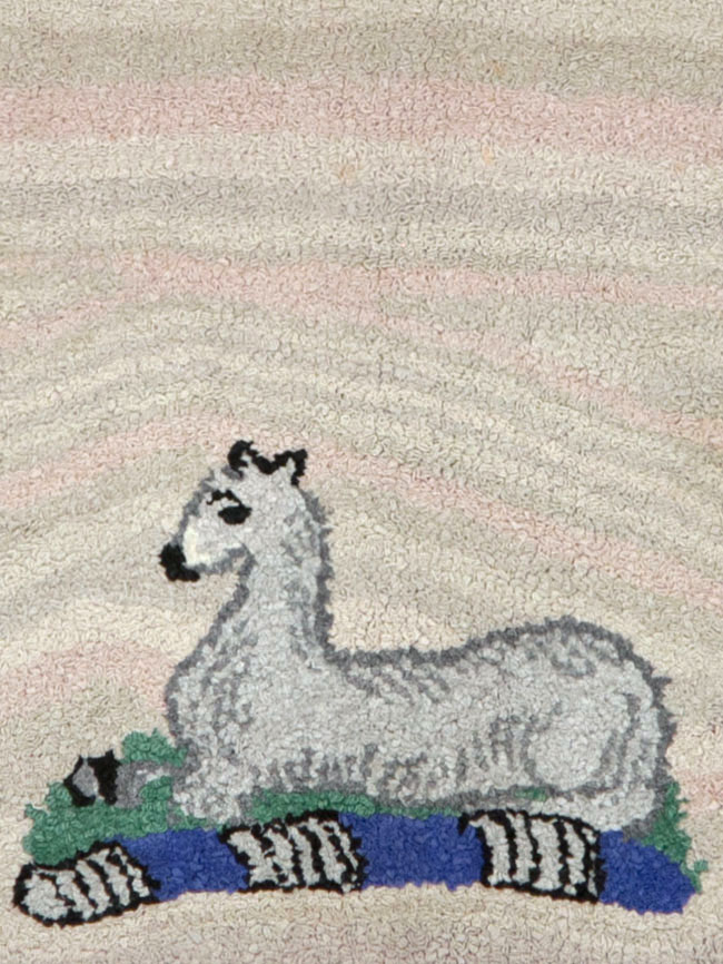 Antique American Hook Rug, No.15282 - Gsblank