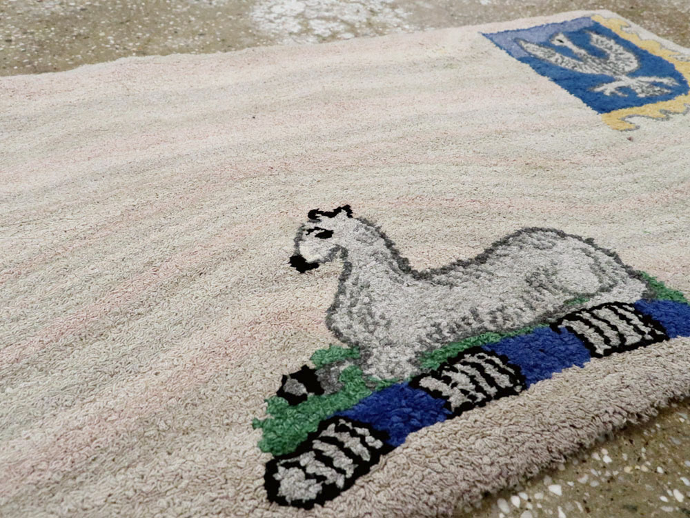 Antique American Hook Rug, No.15282 - Gsblank