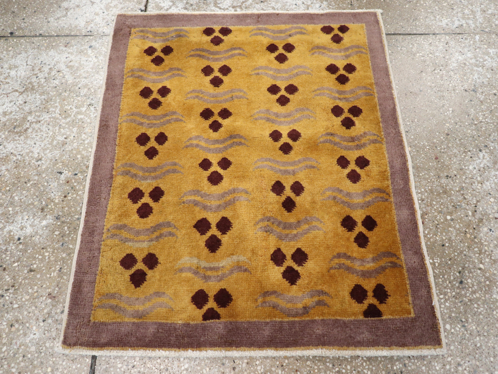 Vintage Anatolian Deco Rug, No.15302 - Gsblank