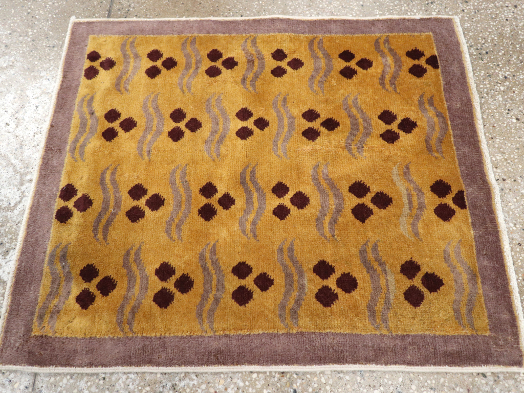 Vintage Anatolian Deco Rug, No.15302 - Gsblank