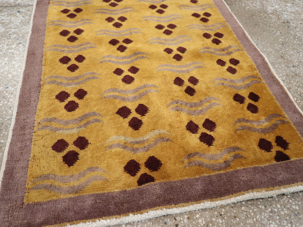 Vintage Anatolian Deco Rug, No.15302 - Gsblank
