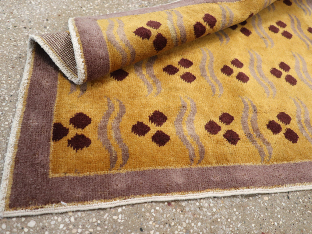 Vintage Anatolian Deco Rug, No.15302 - Gsblank