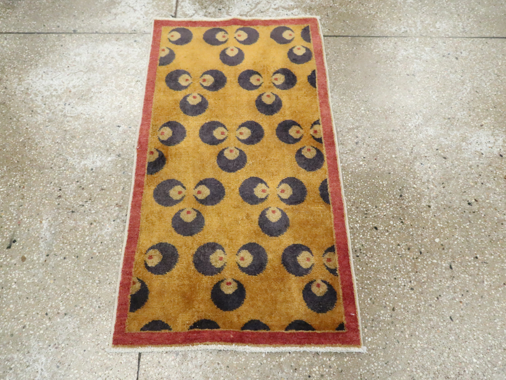 Vintage Turkish Anatolian Deco Rug, No.15309 - Gsblank
