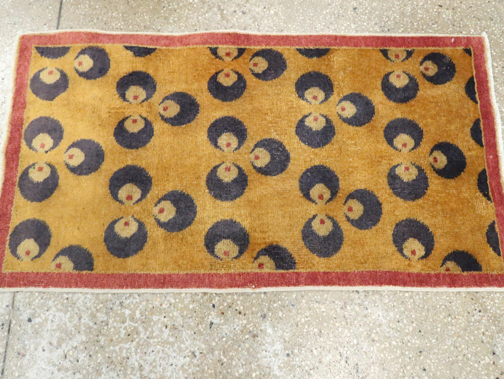 Vintage Turkish Anatolian Deco Rug, No.15309 - Gsblank