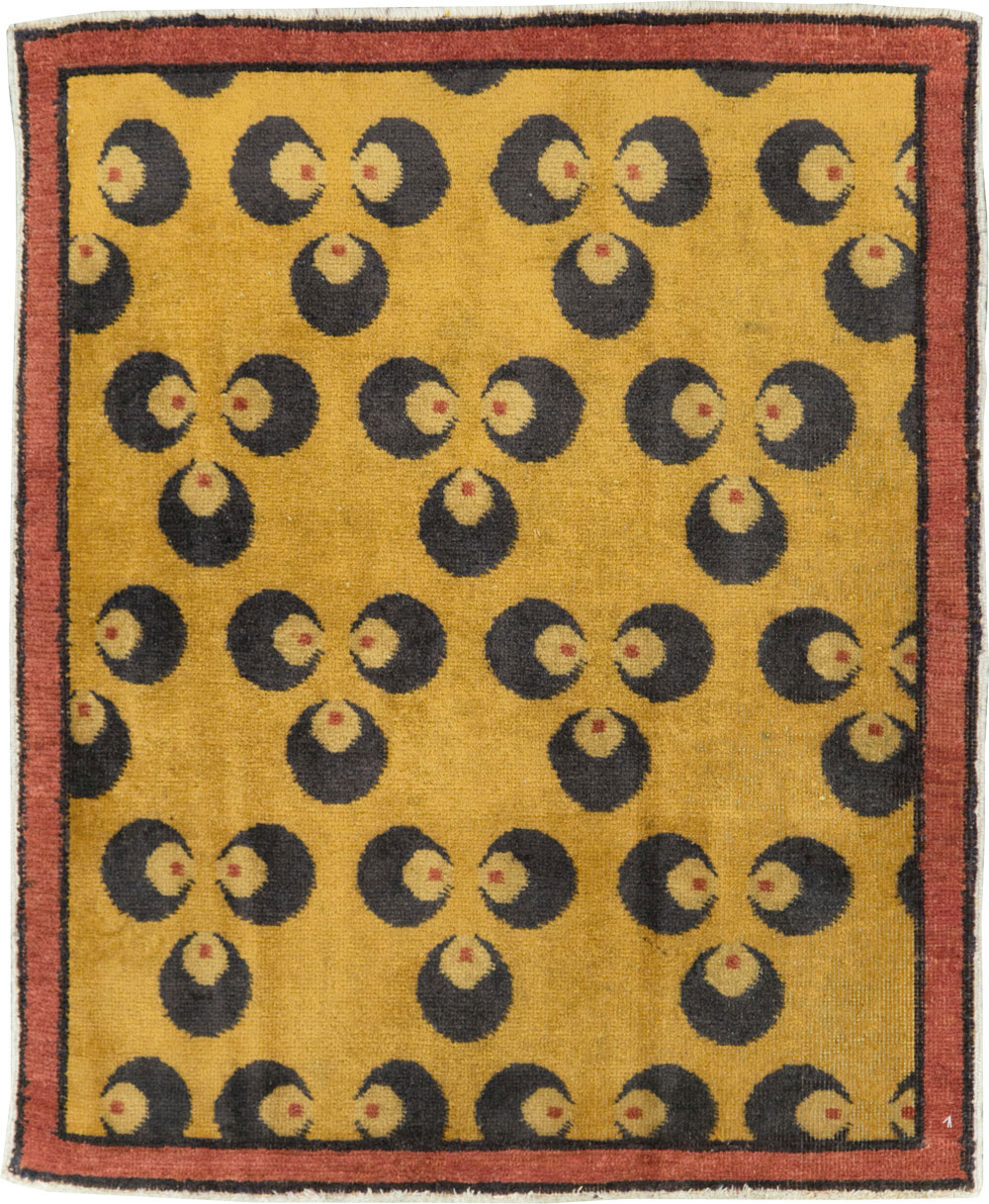 Vintage Turkish Anatolian Deco Rug, No.15311 - Gsblank
