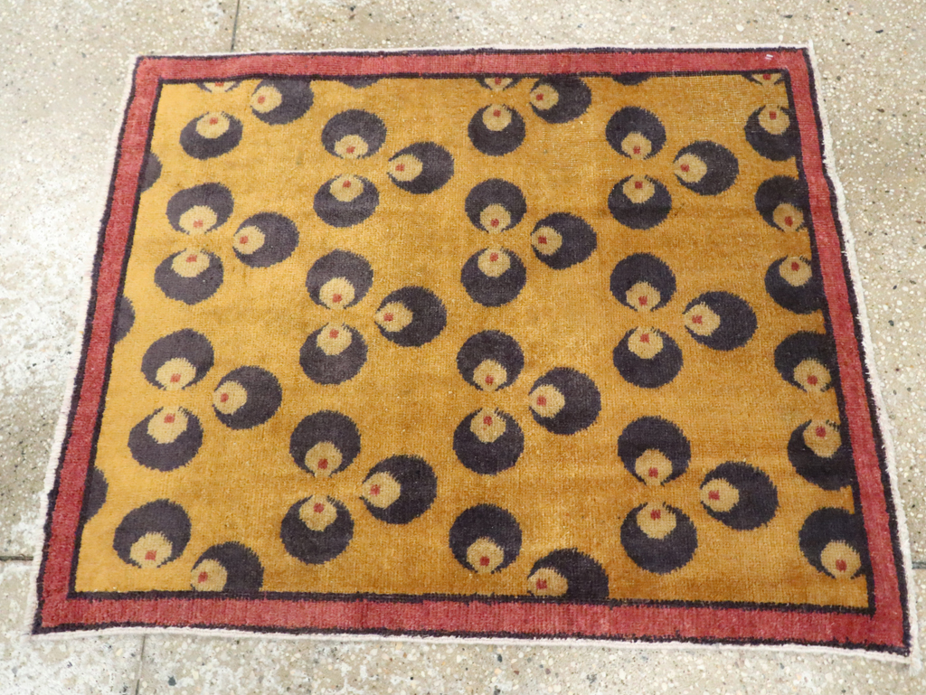 Vintage Turkish Anatolian Deco Rug, No.15311 - Gsblank