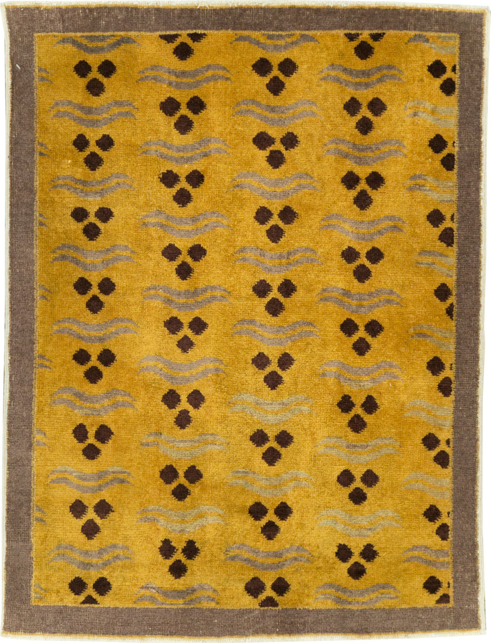 Vintage Turkish Anatolian Deco Rug, No.15325 - Gsblank