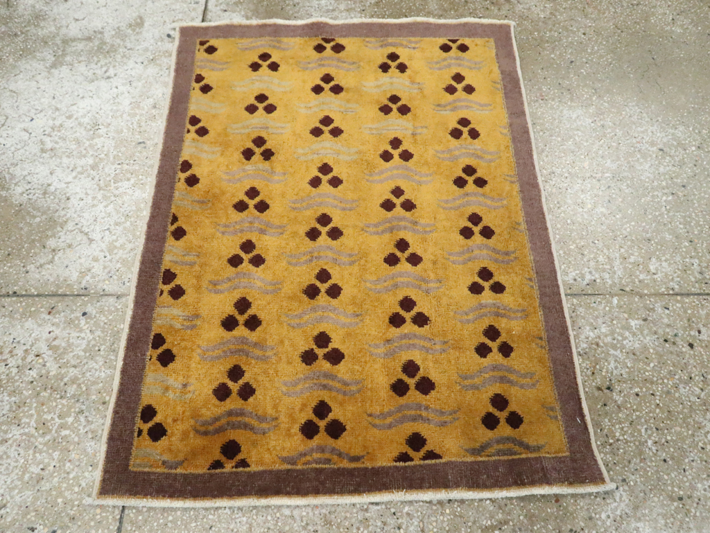Vintage Turkish Anatolian Deco Rug, No.15325 - Gsblank