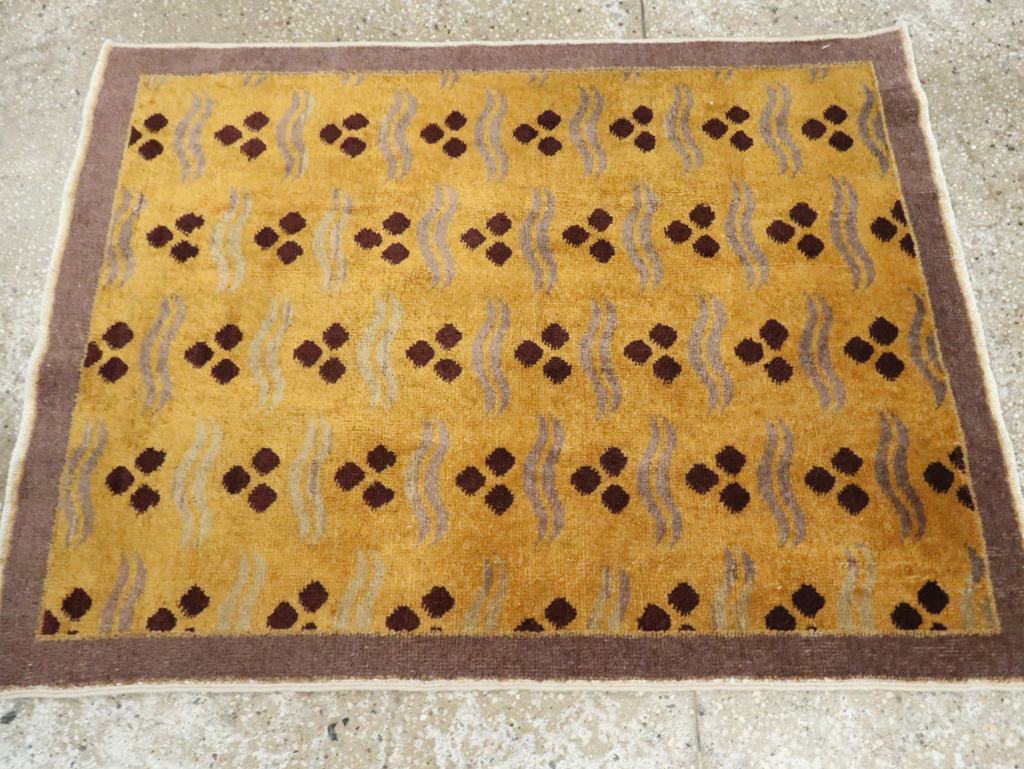 Vintage Turkish Anatolian Deco Rug, No.15325 - Gsblank
