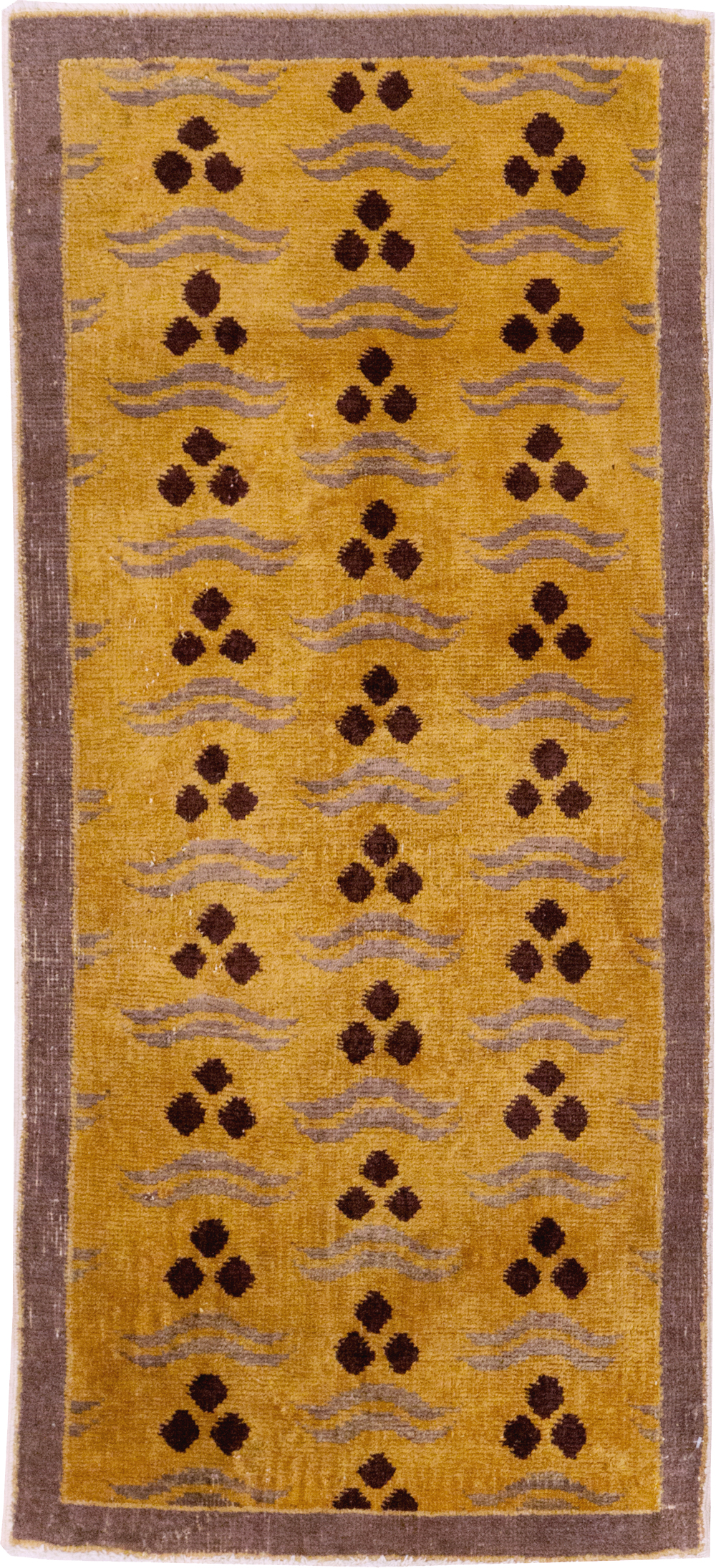 Vintage Turkish Anatolian Deco Rug, No.15332 - Gsblank