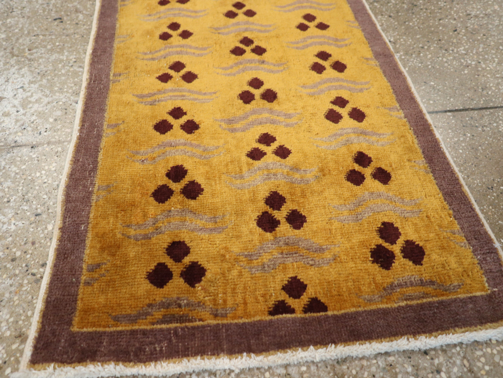 Vintage Turkish Anatolian Deco Rug, No.15332 - Gsblank