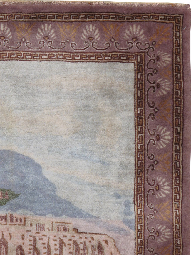 Vintage Turkish Sivas Pictorial Rug, No.15359 - Gsblank