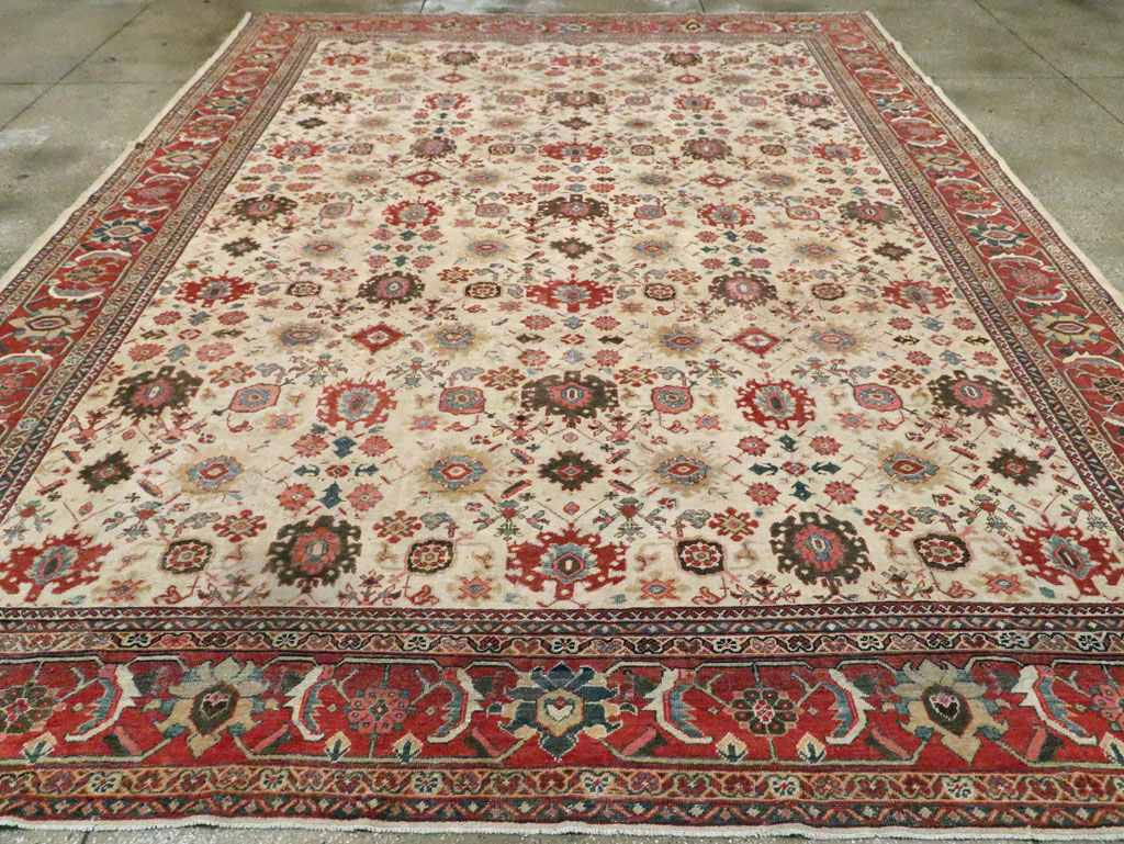 Antique Persian Mahal Room Size Carpet, No.15375 - Gsblank