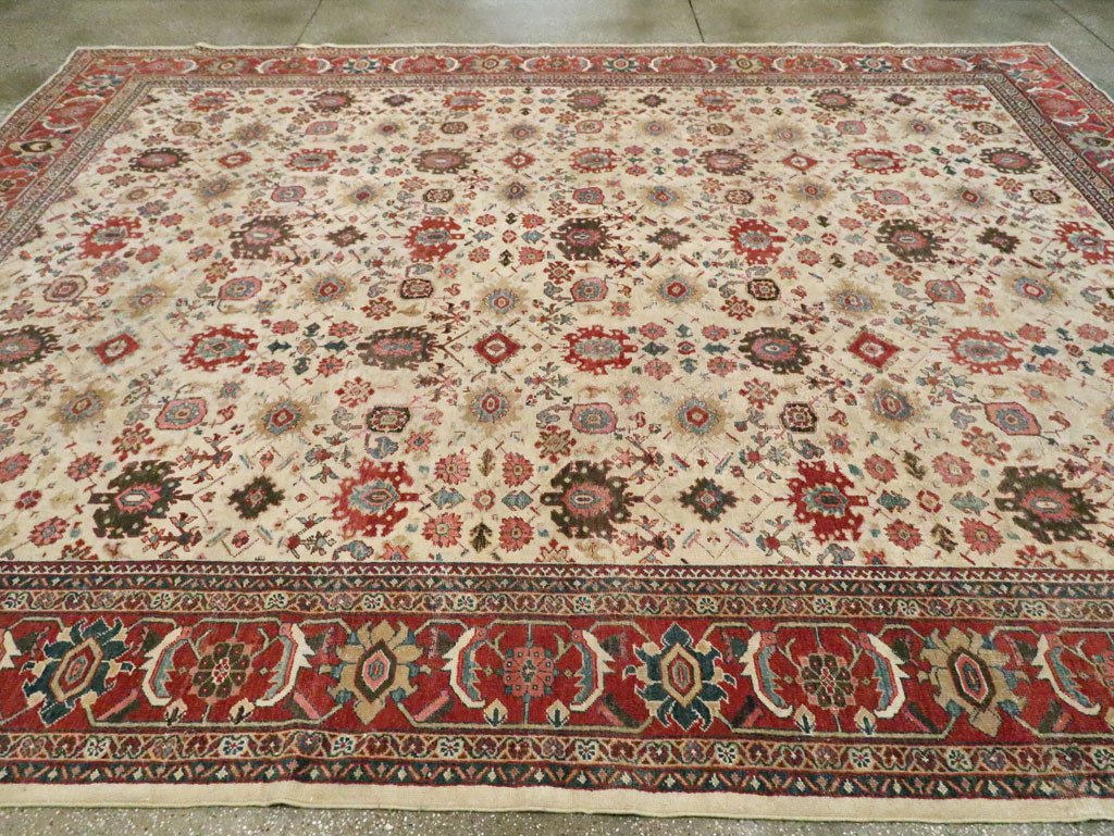 Antique Persian Mahal Room Size Carpet, No.15375 - Gsblank