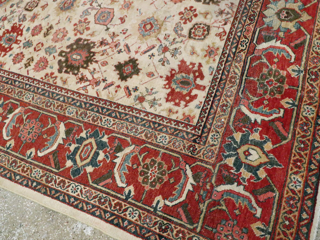 Antique Persian Mahal Room Size Carpet, No.15375 - Gsblank