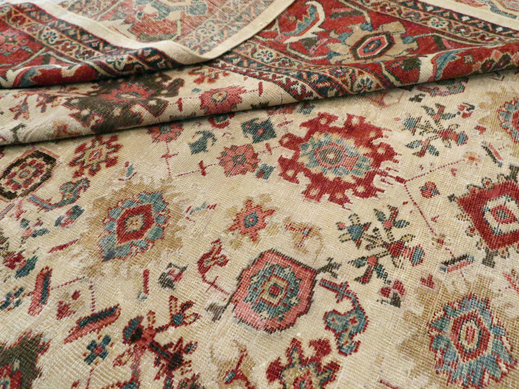 Antique Persian Mahal Room Size Carpet, No.15375 - Gsblank