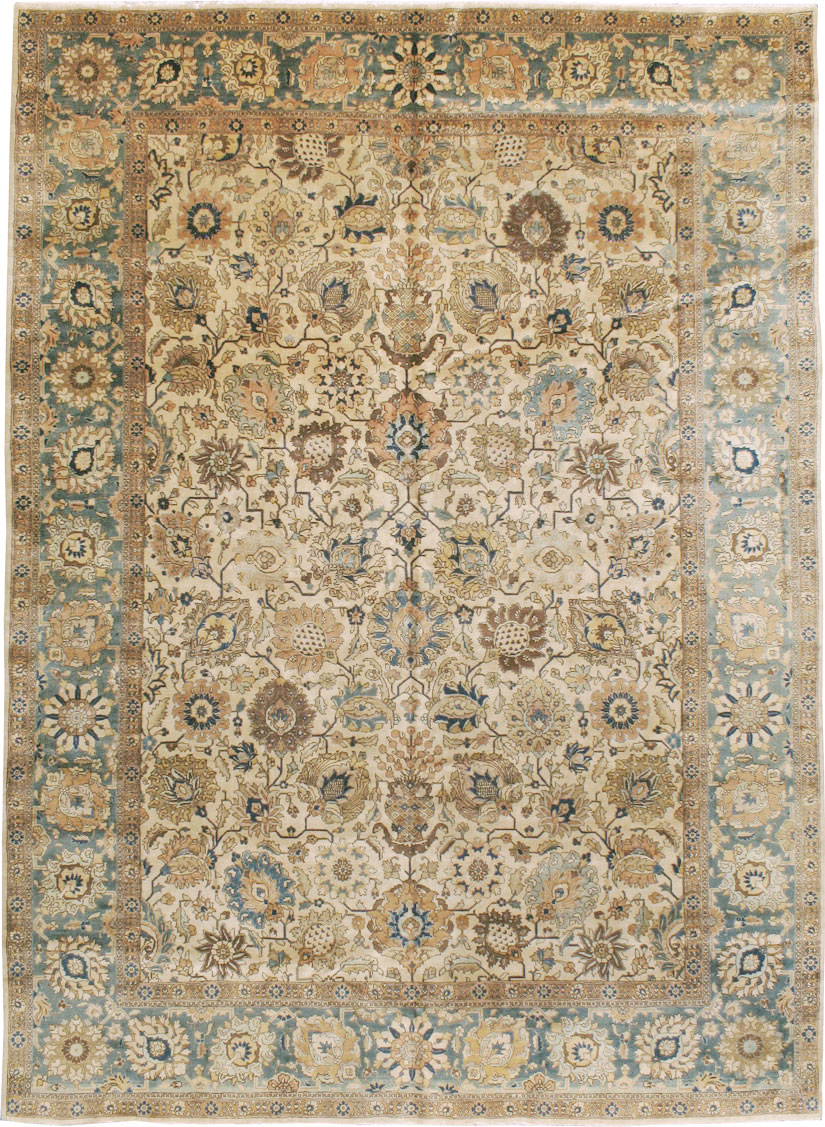 Vintage Persian Tabriz Carpet, No.15379 - Gsblank