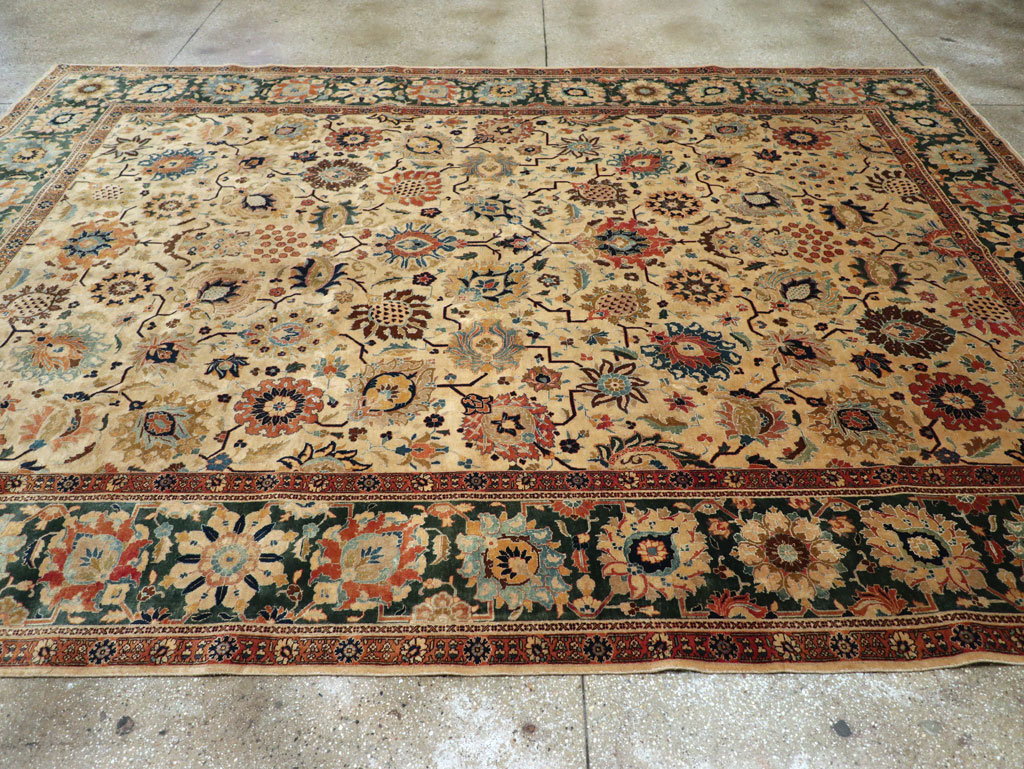 Vintage Persian Tabriz Carpet, No.15379 - Gsblank