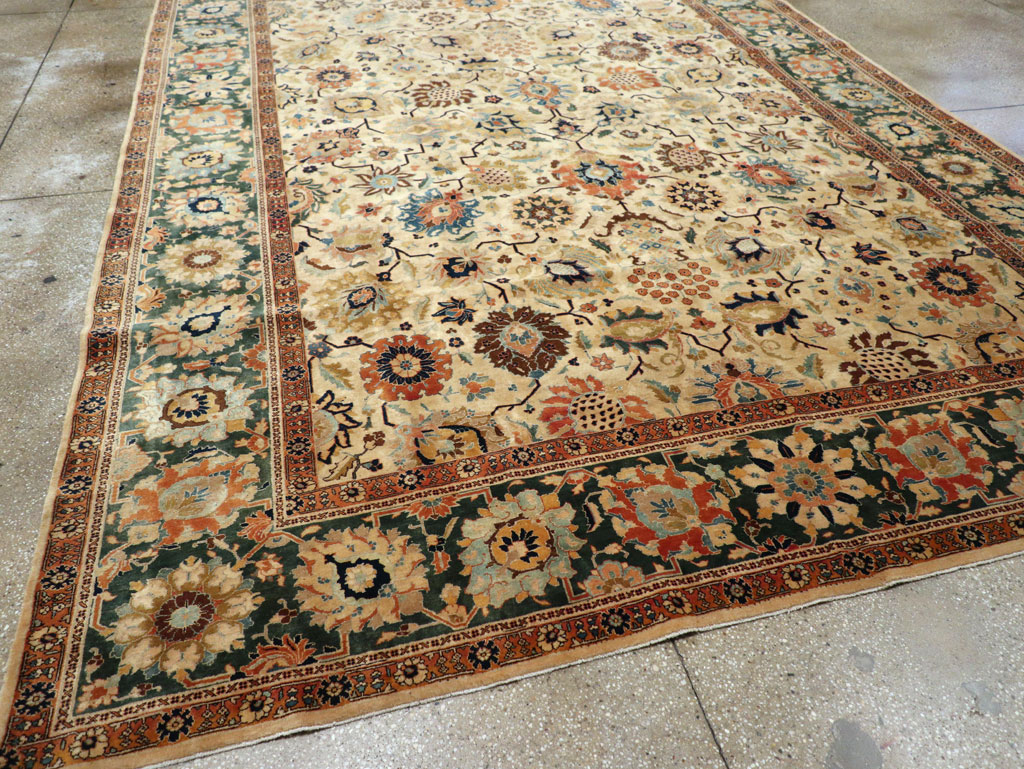 Vintage Persian Tabriz Carpet, No.15379 - Gsblank
