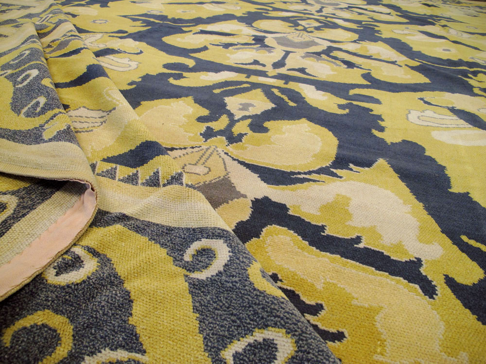 Antique Spanish Cuenca Carpet, No.15444 - Gsblank