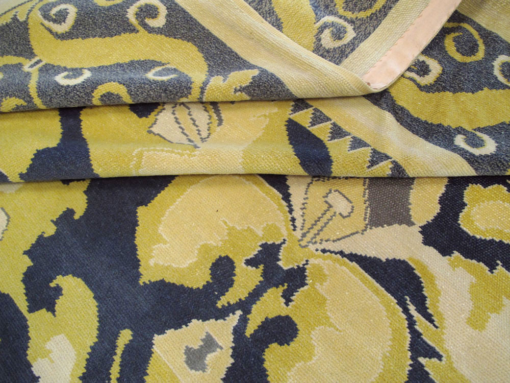 Antique Spanish Cuenca Carpet, No.15444 - Gsblank