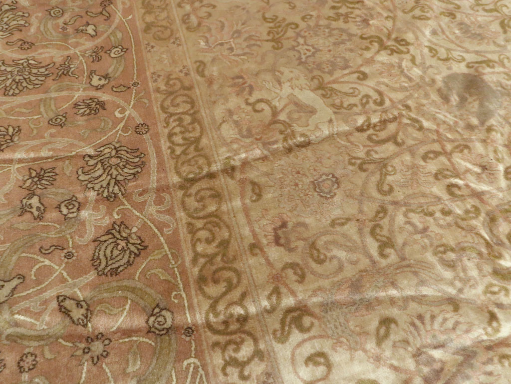 Antique Indian Lahore Carpet, No.15496 - Gsblank