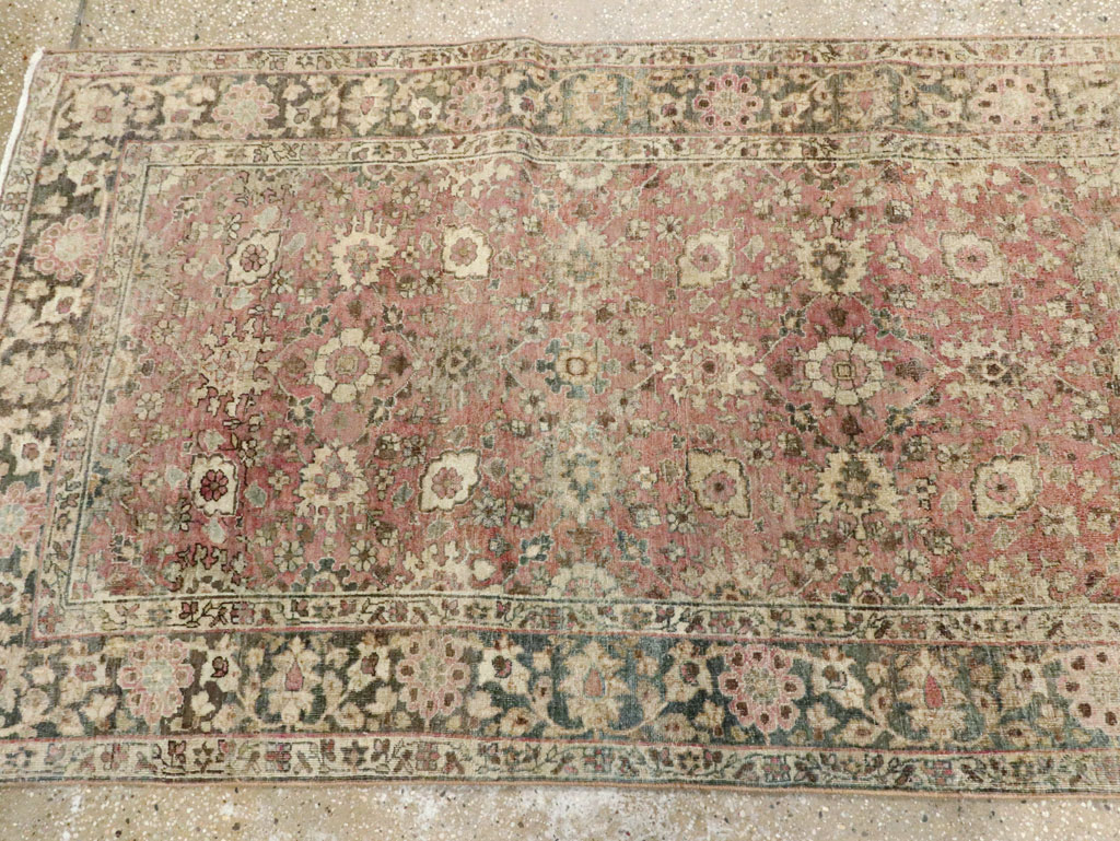 Vintage Persian Tabriz Runner, No.15501 - Gsblank