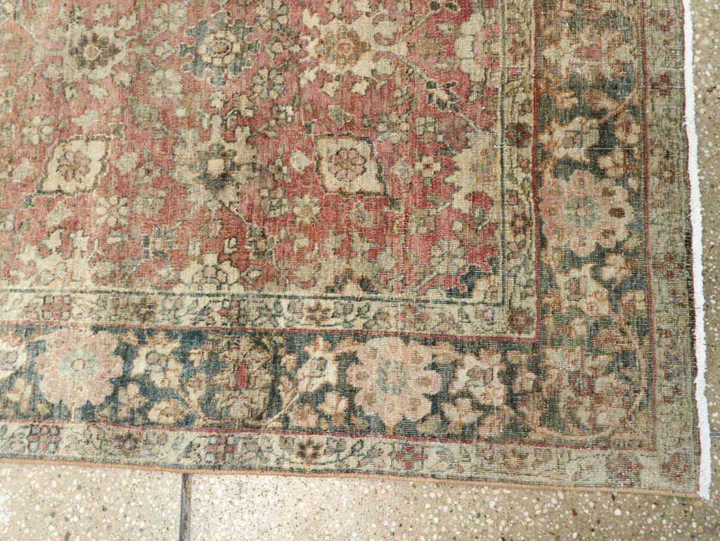 Vintage Persian Tabriz Runner, No.15501 - Gsblank