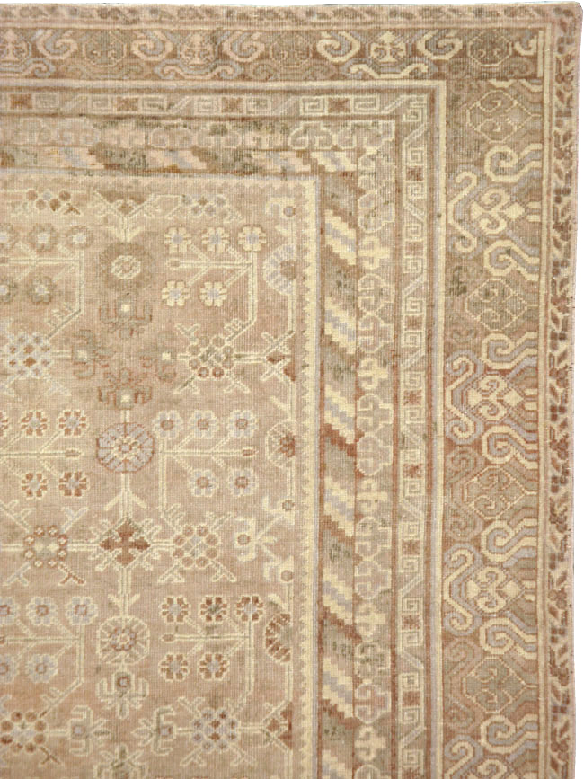 Antique East Turkestan Khotan Gallery Carpet, No.15512 - Gsblank