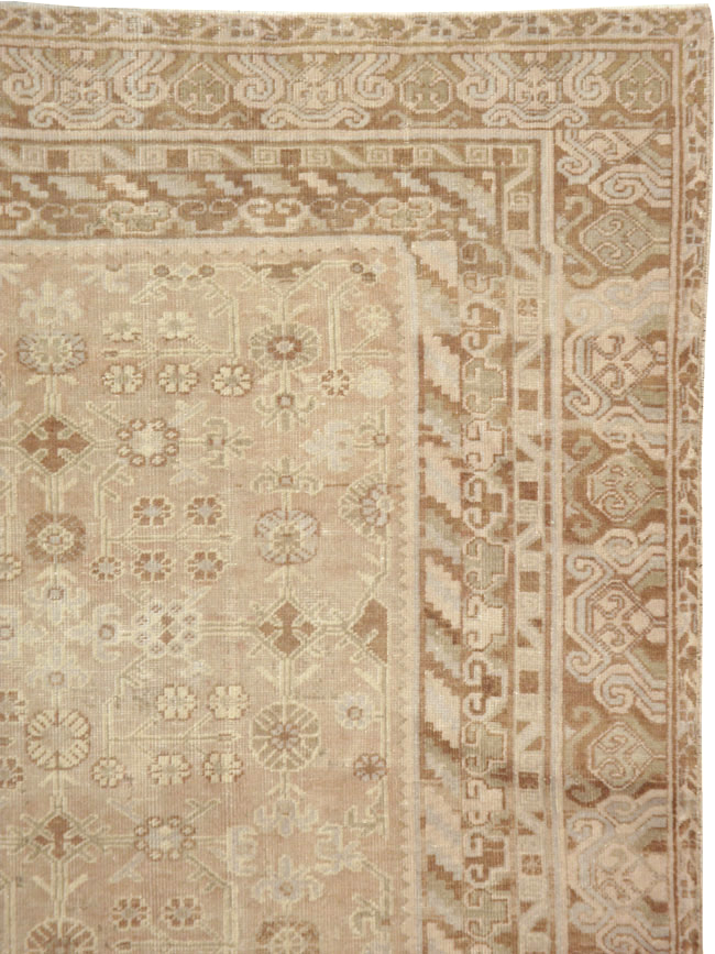 Antique East Turkestan Khotan Gallery Carpet, No.15512 - Gsblank