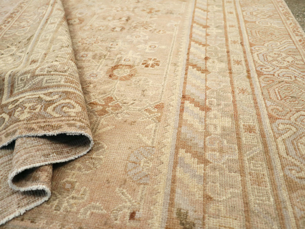 Antique East Turkestan Khotan Gallery Carpet, No.15512 - Gsblank