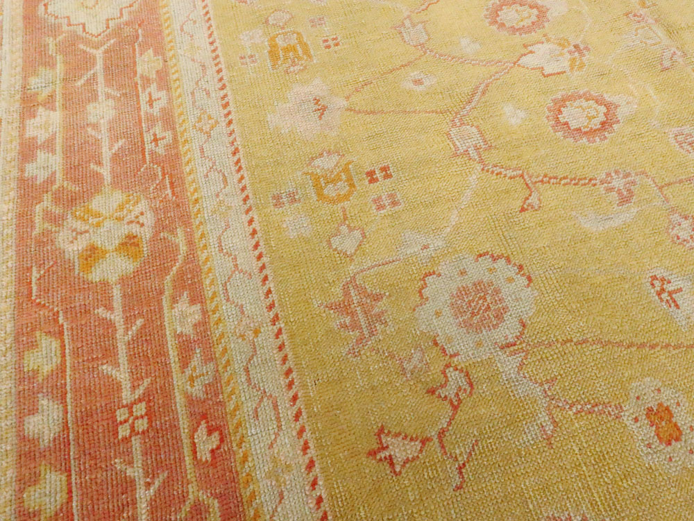 Antique Turkish Oushak Carpet, No.15526 - Gsblank