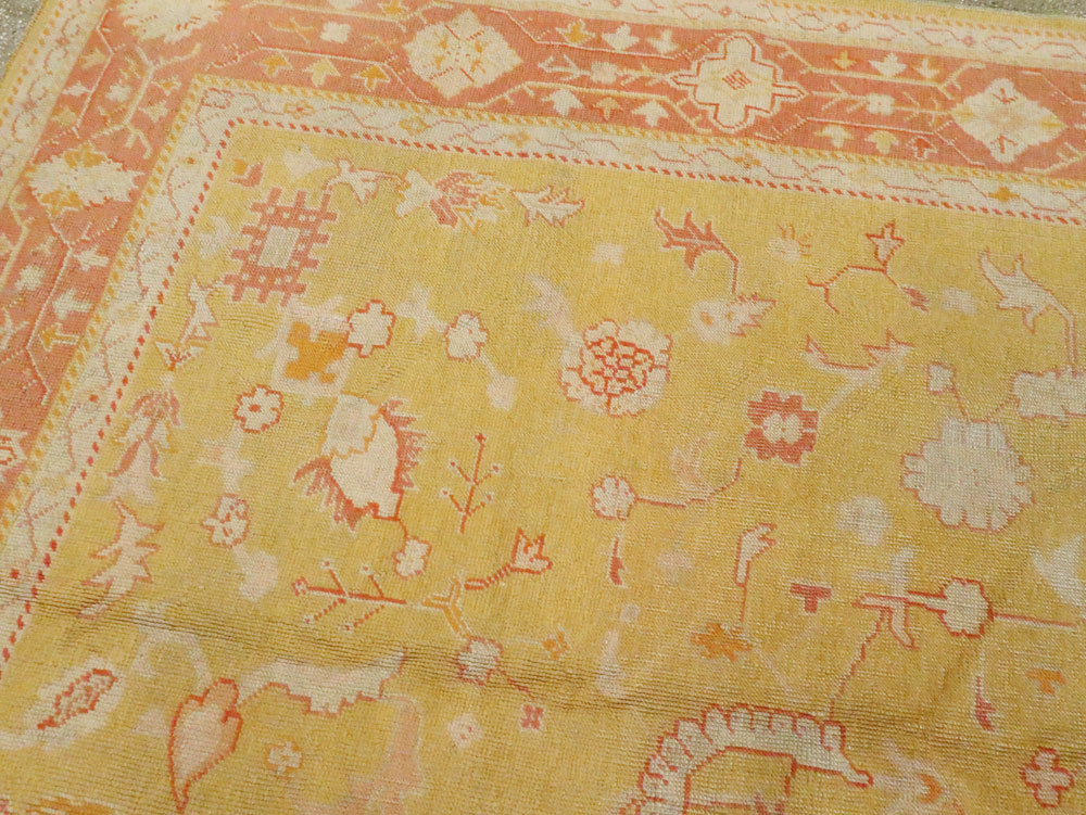 Antique Turkish Oushak Carpet, No.15526 - Gsblank