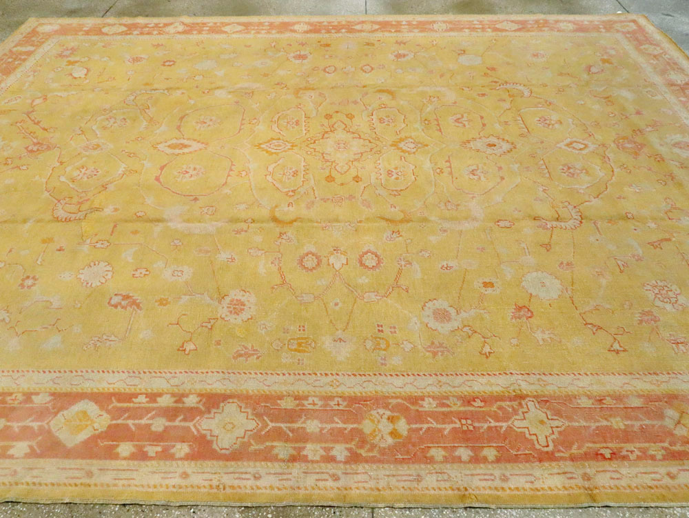 Antique Turkish Oushak Carpet, No.15526 - Gsblank