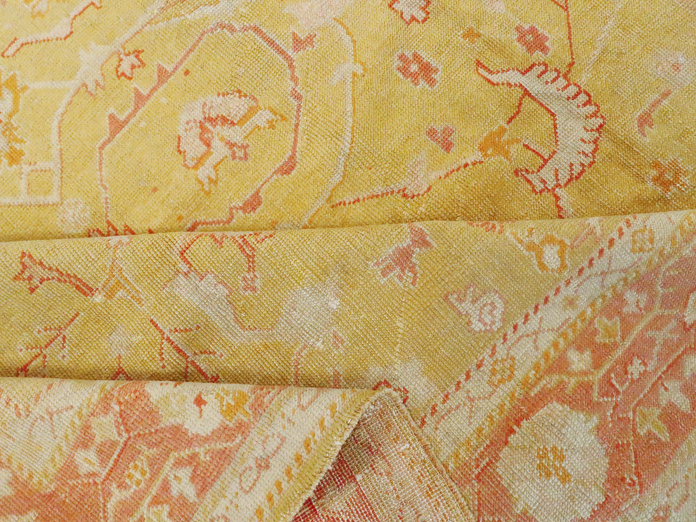 Antique Turkish Oushak Carpet, No.15526 - Gsblank