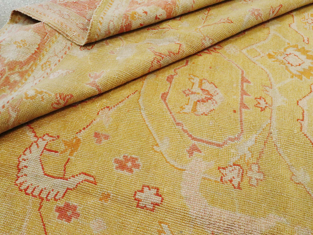 Antique Turkish Oushak Carpet, No.15526 - Gsblank