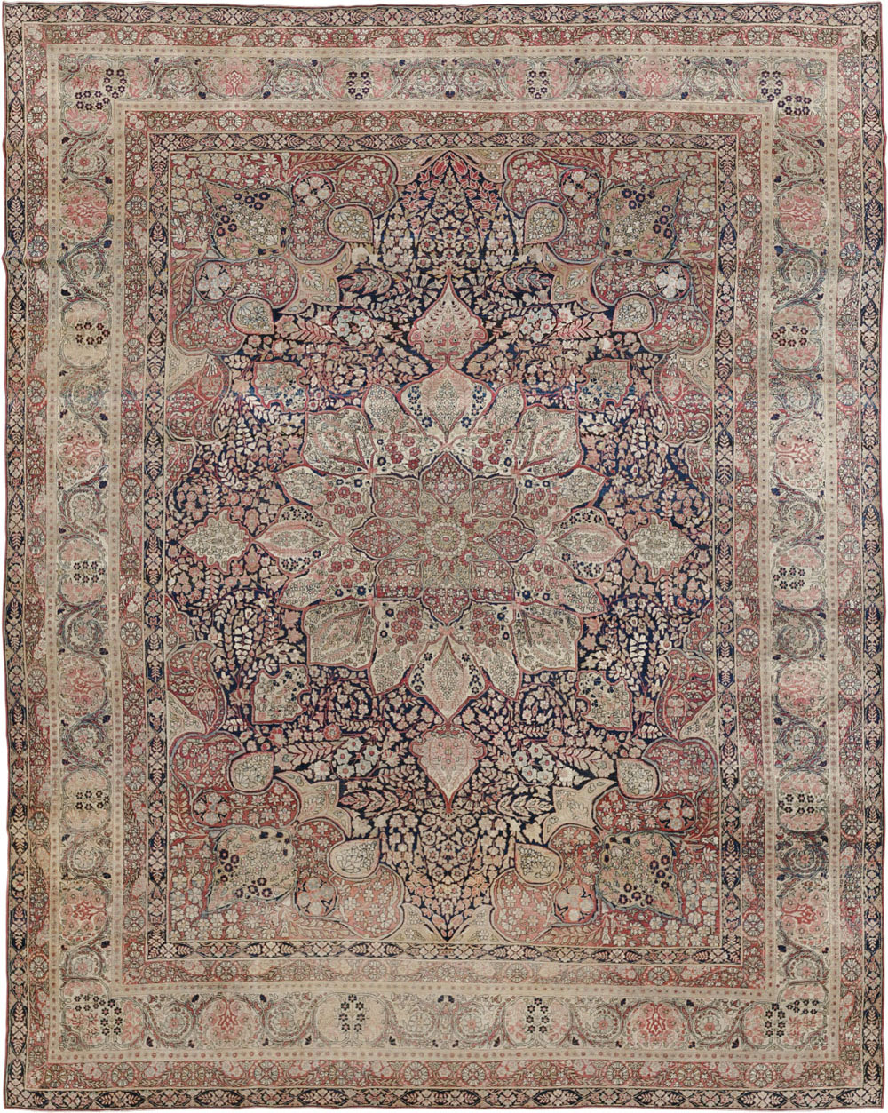 Antique Persian Lavar Kerman Carpet, No.15532 - Gsblank