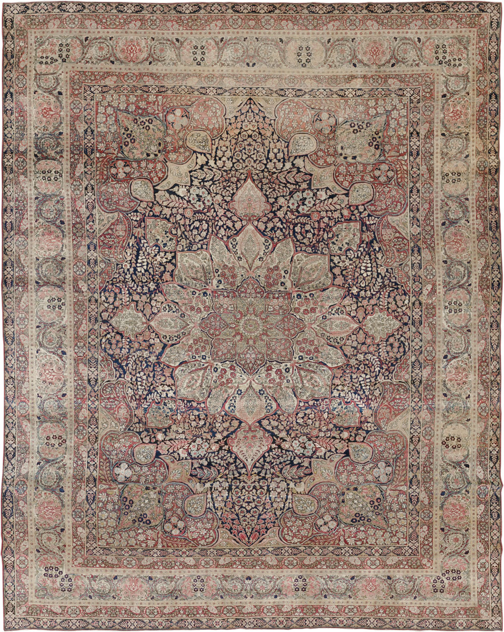 Antique Persian Lavar Kerman Carpet, No.15532 - Gsblank