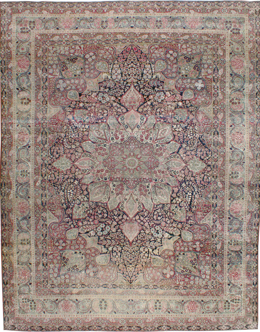 Antique Persian Lavar Kerman Carpet, No.15532 - Gsblank