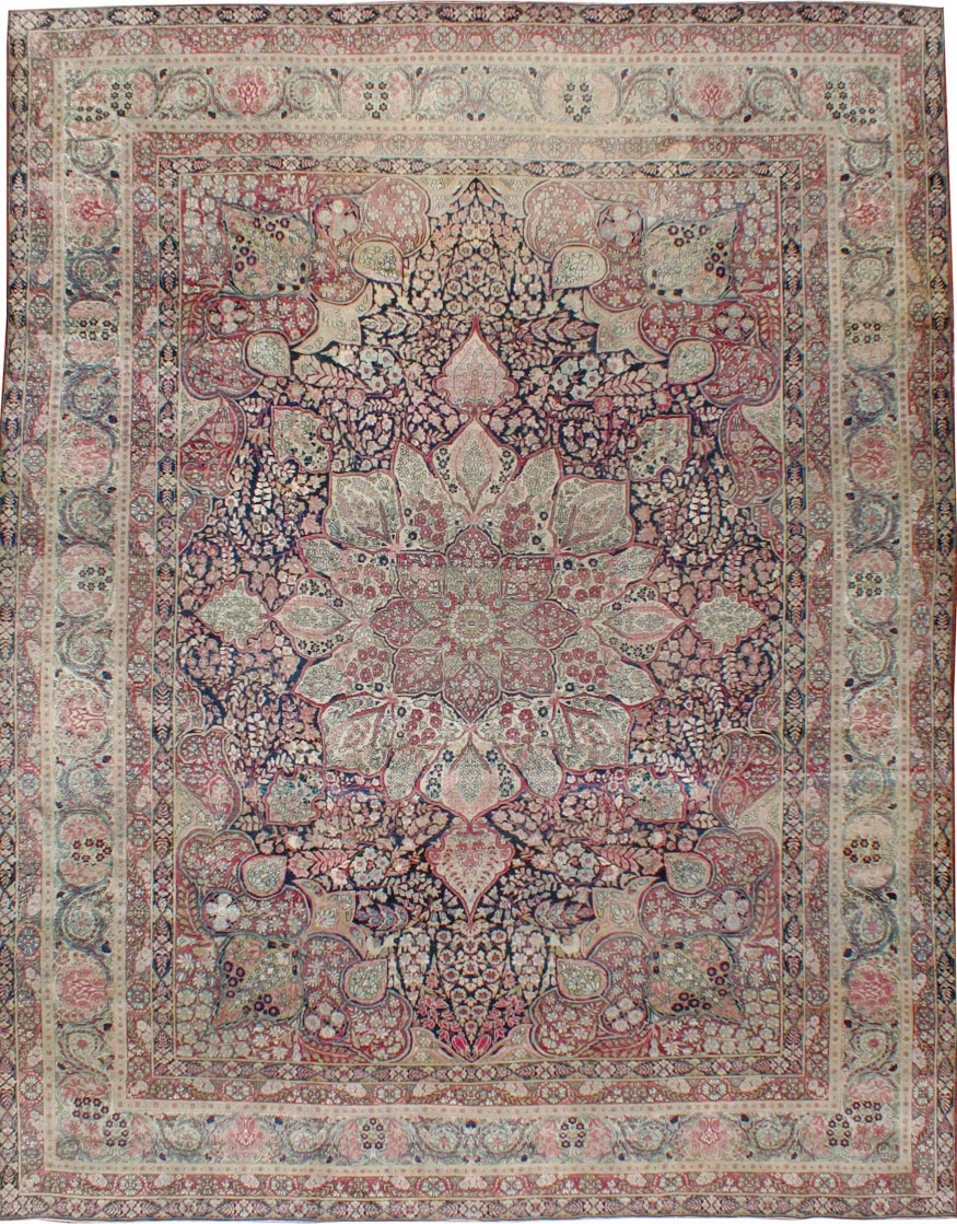 Antique Persian Lavar Kerman Carpet, No.15532 - Gsblank