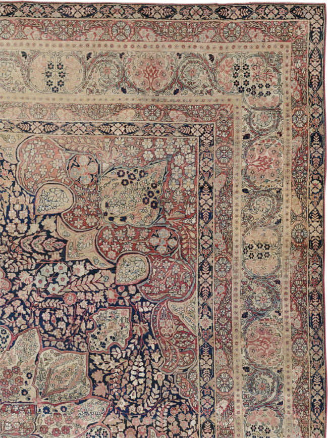 Antique Persian Lavar Kerman Carpet, No.15532 - Gsblank