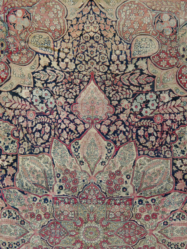 Antique Persian Lavar Kerman Carpet, No.15532 - Gsblank